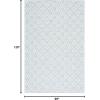 Martha Stewart x SAFAVIEH Outdoor Area Rug Collection – 8′ x 10′, Aqua, Weather Resistant & Washable, Ideal for Patio, Backyard, Mudroom, Deck, Dining Space (MSR4491J)