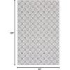 Martha Stewart x SAFAVIEH Outdoor Area Rug Collection – 8′ x 10′, Black, Weather Resistant & Washable, Ideal for Patio, Backyard, Mudroom, Deck, Dining Space (MSR4491Z)