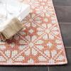 Martha Stewart x SAFAVIEH Outdoor Area Rug Collection – 8′ x 10′, Blue & Beige, Weather Resistant & Washable, Ideal for Patio, Backyard, Mudroom, Deck, Dining Space (MSR4491M)(Terracotta)