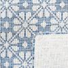 Martha Stewart x SAFAVIEH Outdoor Area Rug Collection – 8′ x 10′, Blue & Beige, Weather Resistant & Washable, Ideal for Patio, Backyard, Mudroom, Deck, Dining Space (MSR4491M)(Navy/Ivory)