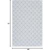 Martha Stewart x SAFAVIEH Outdoor Area Rug Collection – 8′ x 10′, Blue & Beige, Weather Resistant & Washable, Ideal for Patio, Backyard, Mudroom, Deck, Dining Space (MSR4491M)(Navy/Ivory)