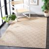 Martha Stewart x SAFAVIEH Outdoor Area Rug Collection – 8′ x 10′, Blue & Beige, Weather Resistant & Washable, Ideal for Patio, Backyard, Mudroom, Deck, Dining Space (MSR4491M)(Natural/Beige)