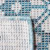 Martha Stewart x SAFAVIEH Outdoor Area Rug Collection – 8′ x 10′, Blue & Beige, Weather Resistant & Washable, Ideal for Patio, Backyard, Mudroom, Deck, Dining Space (MSR4491M)(Blue/Beige)