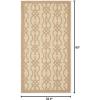 Martha Stewart x SAFAVIEH Outdoor Area Rug Collection – 8′ x 11’2″, Azurite, Weather Resistant & Washable, Ideal for Patio, Backyard, Mudroom, Deck, Dining Space (MSR4220-233)(Hickory)