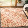 Martha Stewart x SAFAVIEH Outdoor Area Rug Collection – 8′ x 11’2″, Beige & Anthracite, Weather Resistant & Washable, Ideal for Patio, Backyard, Mudroom, Deck, Dining Space (MSR4114-23612)(Beige/Terracotta)