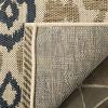 Martha Stewart x SAFAVIEH Outdoor Area Rug Collection – 8′ x 11’2″, Beige & Anthracite, Weather Resistant & Washable, Ideal for Patio, Backyard, Mudroom, Deck, Dining Space (MSR4114-23612)(Beige/Navy)