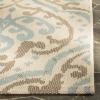 Martha Stewart x SAFAVIEH Outdoor Area Rug Collection – 8′ x 11’2″, Beige & Anthracite, Weather Resistant & Washable, Ideal for Patio, Backyard, Mudroom, Deck, Dining Space (MSR4114-23612)(Beige/Aqua)