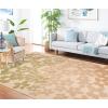 Martha Stewart x SAFAVIEH Outdoor Area Rug Collection – 8′ x 11’2″, Beige & Brown, Weather Resistant & Washable, Ideal for Patio, Backyard, Mudroom, Deck, Dining Space (MSR4246-232)(Beige/Sweet Pea)