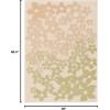 Martha Stewart x SAFAVIEH Outdoor Area Rug Collection – 8′ x 11’2″, Beige & Brown, Weather Resistant & Washable, Ideal for Patio, Backyard, Mudroom, Deck, Dining Space (MSR4246-232)(Beige/Sweet Pea)