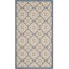 Martha Stewart x SAFAVIEH Outdoor Area Rug Collection – 8′ x 11’2″, Beige & Sweet Pea, Weather Resistant & Washable, Ideal for Patio, Backyard, Mudroom, Deck, Dining Space (MSR4262)(Azurite)