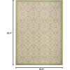 Martha Stewart x SAFAVIEH Outdoor Area Rug Collection – 8′ x 11’2″, Beige & Sweet Pea, Weather Resistant & Washable, Ideal for Patio, Backyard, Mudroom, Deck, Dining Space (MSR4262)(Beige/Sweet Pea)