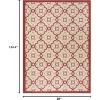 Martha Stewart x SAFAVIEH Outdoor Area Rug Collection – 8′ x 11’2″, Bougainvillea, Weather Resistant & Washable, Ideal for Patio, Backyard, Mudroom, Deck, Dining Space (MSR4262-238)
