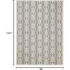 Martha Stewart x SAFAVIEH Outdoor Area Rug Collection – 8′ x 11’2″, Cement, Weather Resistant & Washable, Ideal for Patio, Backyard, Mudroom, Deck, Dining Space (MSR4220-246)