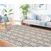Martha Stewart x SAFAVIEH Outdoor Area Rug Collection – 8′ x 11’2″, Cement, Weather Resistant & Washable, Ideal for Patio, Backyard, Mudroom, Deck, Dining Space (MSR4220-246)
