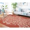 Martha Stewart x SAFAVIEH Outdoor Area Rug Collection – 8′ x 11’2″, Cinnamon Stick, Weather Resistant & Washable, Ideal for Patio, Backyard, Mudroom, Deck, Dining Space (MSR4256-241)(Cinnamon Stick)