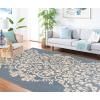 Martha Stewart x SAFAVIEH Outdoor Area Rug Collection – 8′ x 11’2″, Cinnamon Stick, Weather Resistant & Washable, Ideal for Patio, Backyard, Mudroom, Deck, Dining Space (MSR4256-241)(Azurite)