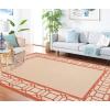 Martha Stewart x SAFAVIEH Outdoor Area Rug Collection – 8′ x 11’2″, Cinnamon Stick, Weather Resistant & Washable, Ideal for Patio, Backyard, Mudroom, Deck, Dining Space (MSR4266-231A11)