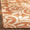 Martha Stewart x SAFAVIEH Outdoor Area Rug Collection – 8′ x 11’2″, Cinnamon Stick, Weather Resistant & Washable, Ideal for Patio, Backyard, Mudroom, Deck, Dining Space (MSR4229-231)(Cinnamon Stick)