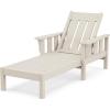 Martha Stewart by POLYWOOD® Acadia Chaise Lounge in Mahogany(Sand)