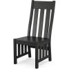 Martha Stewart by POLYWOOD® Acadia Dining Side Chair in Mahogany(Black)