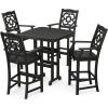 Martha Stewart by POLYWOOD® Chinoiserie 5-Piece Bar Set in Green(Black)