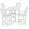 Martha Stewart by POLYWOOD® Chinoiserie 5-Piece Bar Set in Green(COLOR_NAME)
