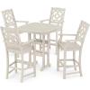 Martha Stewart by POLYWOOD® Chinoiserie 5-Piece Bar Set in Green(Sand)