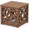 Martha Stewart by POLYWOOD® Chinoiserie Accent Table in Black(Teak)