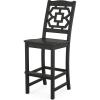 Martha Stewart by POLYWOOD® Chinoiserie Bar Side Chair in Black(Black)