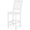 Martha Stewart by POLYWOOD® Chinoiserie Bar Side Chair in Black(White)