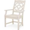 Martha Stewart by POLYWOOD® Chinoiserie Dining Arm Chair in Green(Sand)