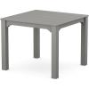 Martha Stewart by POLYWOOD® Chinoiserie Parsons 38″ Square Dining Table in Black(Slate Grey)