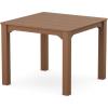 Martha Stewart by POLYWOOD® Chinoiserie Parsons 38″ Square Dining Table in Black(Teak)