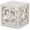 Martha Stewart by POLYWOOD® Chinoiserie Umbrella Stand Accent Table in Black(Sand)
