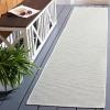 Martha Stewart x SAFAVIEH Outdoor Area Rug Collection – 6’5″ Round, Navy, Weather Resistant & Washable, Ideal for Patio, Backyard, Mudroom, Deck, Dining Space (MSR4490N)(Green)