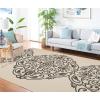 Martha Stewart x SAFAVIEH Outdoor Area Rug Collection – 8′ x 11’2″, Azurite, Weather Resistant & Washable, Ideal for Patio, Backyard, Mudroom, Deck, Dining Space (MSR4230-233)(Silhouette)