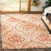 Martha Stewart x SAFAVIEH Outdoor Area Rug Collection – 8′ x 11’2″, Beige & Anthracite, Weather Resistant & Washable, Ideal for Patio, Backyard, Mudroom, Deck, Dining Space (MSR4114-23612)(Beige/Terracotta)