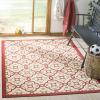 Martha Stewart x SAFAVIEH Outdoor Area Rug Collection – 8′ x 11’2″, Beige & Sweet Pea, Weather Resistant & Washable, Ideal for Patio, Backyard, Mudroom, Deck, Dining Space (MSR4262)(Bougainvillea)