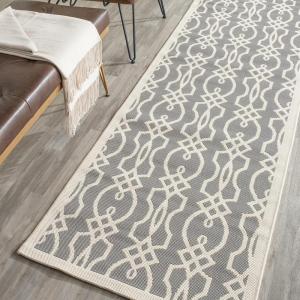 Martha Stewart x SAFAVIEH Outdoor Area Rug Collection – 8′ x 11’2″, Azurite, Weather Resistant & Washable, Ideal for Patio, Backyard, Mudroom, Deck, Dining Space (MSR4220-233)(Cement)