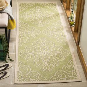 Martha Stewart x SAFAVIEH Outdoor Area Rug Collection – 8′ x 11’2″, Lily Pad, Weather Resistant & Washable, Ideal for Patio, Backyard, Mudroom, Deck, Dining Space (MSR4244-228)(Lily Pad)