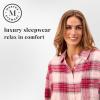 Peace Love & Dreams Martha Stewart Sleepwear | Women’s Flannel Nighshirt | Comfortable and Stylish