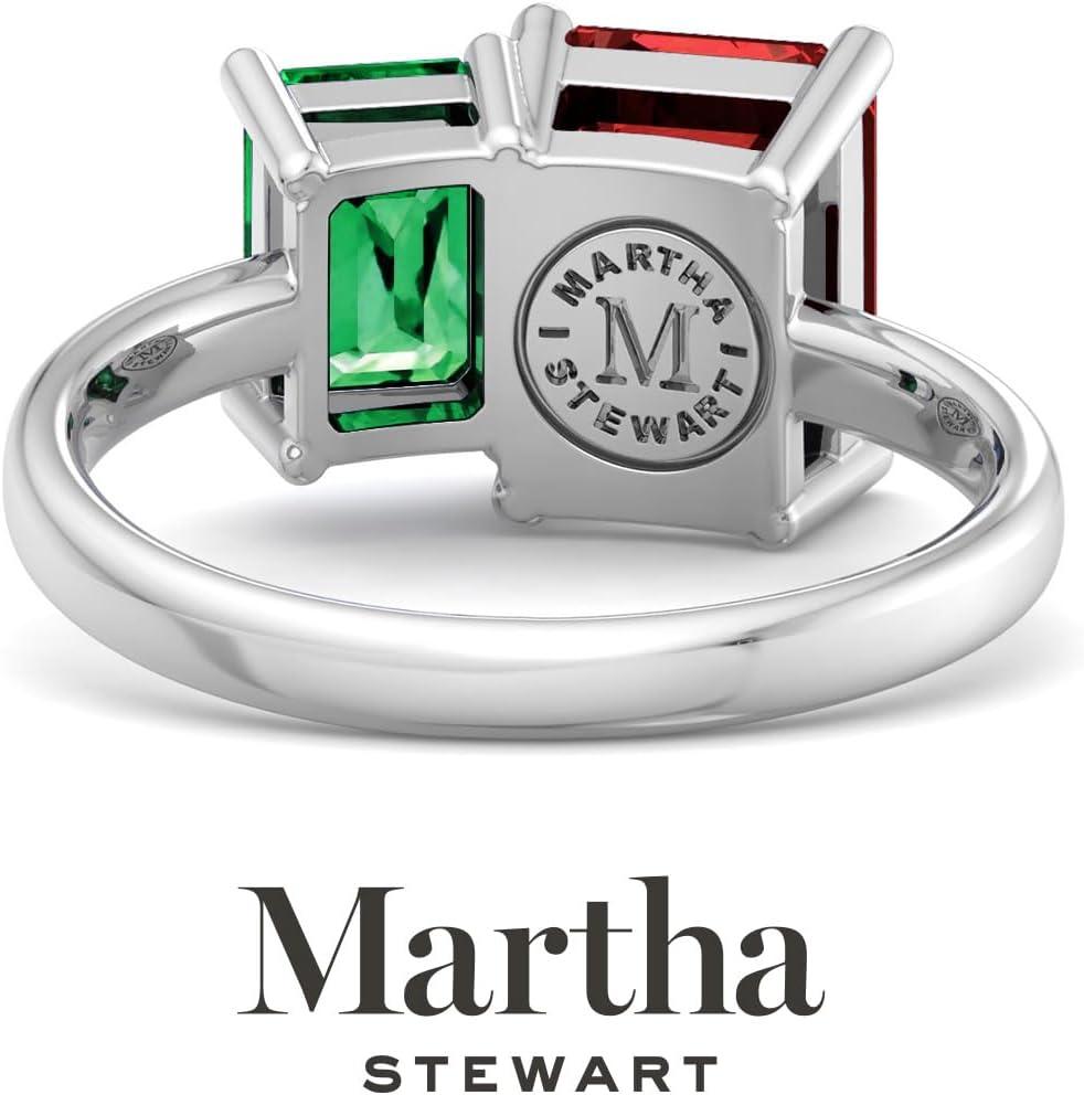 image:imageMartha Stewart 3 14 Carat Two Stone Gemstone Ring For Women in Sterling Silver Gemstone Jewelry For WomenOption 7