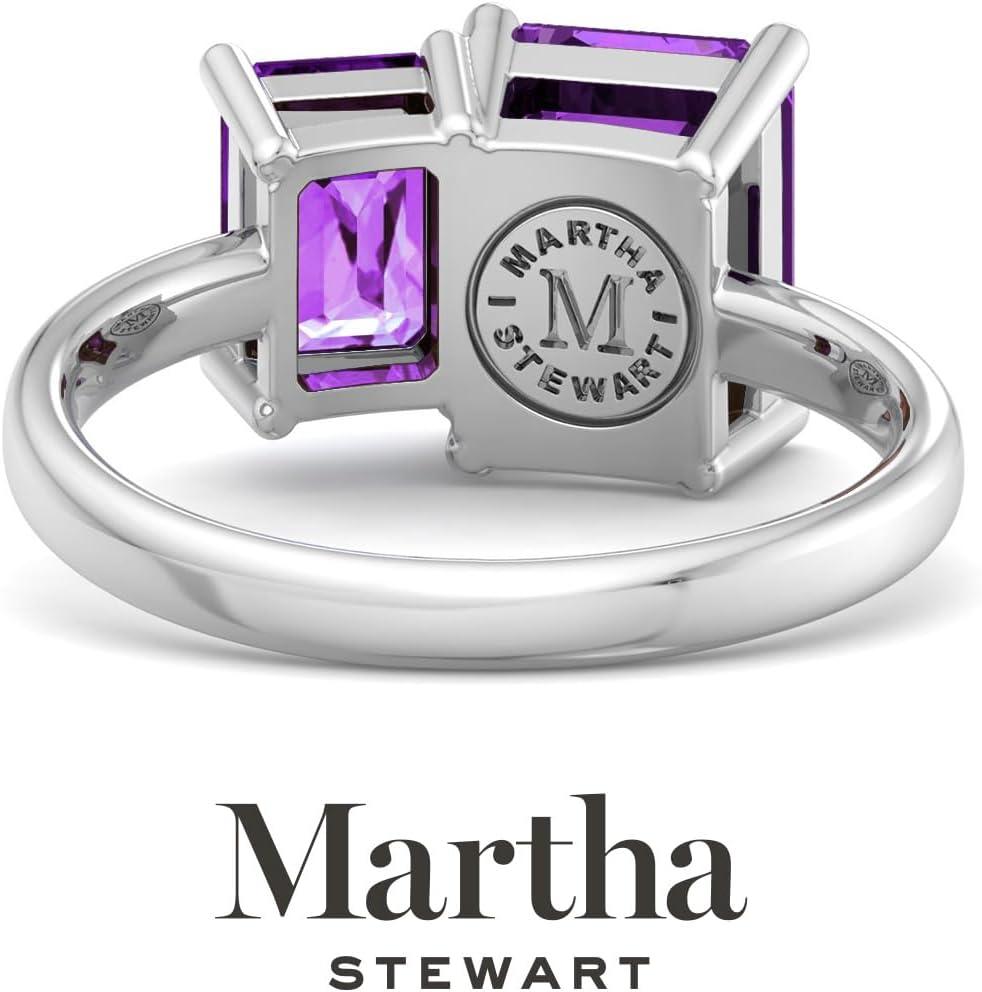 image:imageMartha Stewart 3 14 Carat Two Stone Gemstone Ring For Women in Sterling Silver Gemstone Jewelry For WomenOption 8