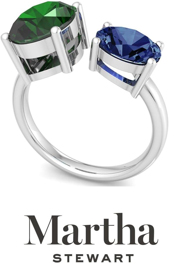 image:imageMartha Stewart 3 34 Carat Two Stone Gemstone Ring For Women in Sterling Silver Gemstone Jewelry For WomenOption 10