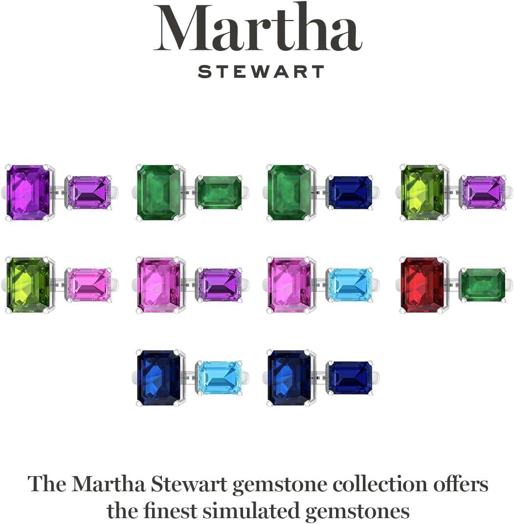 image:imageMartha Stewart 4 12 Carat Two Stone Gemstone Ring For Women in Sterling Silver Gemstone Jewelry For WomenOption 7