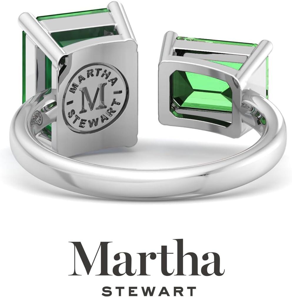 image:imageMartha Stewart 4 12 Carat Two Stone Gemstone Ring For Women in Sterling Silver Gemstone Jewelry For WomenOption 9