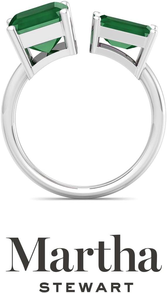 image:imageMartha Stewart 4 12 Carat Two Stone Gemstone Ring For Women in Sterling Silver Gemstone Jewelry For WomenOption 9