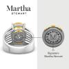 Martha Stewart 10 1/4 Carat Cushion Cut Gemstone Hidden Halo Ring with Lab Grown Diamonds in Sterling Silver, Choose Your Gemstone(Citrine)