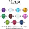 Martha Stewart 10 1/4 Carat Oval Shape Gemstone Ring with Lab Grown Diamonds in Sterling Silver, Cho(Amethyst)