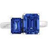 Martha Stewart 3 1/4 Carat Two Stone Gemstone Ring For Women in Sterling Silver, Gemstone Jewelry For Women(Option 10)